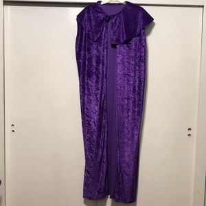 Purple crushed velvet wizard robe/coat! Get in time for Halloween!